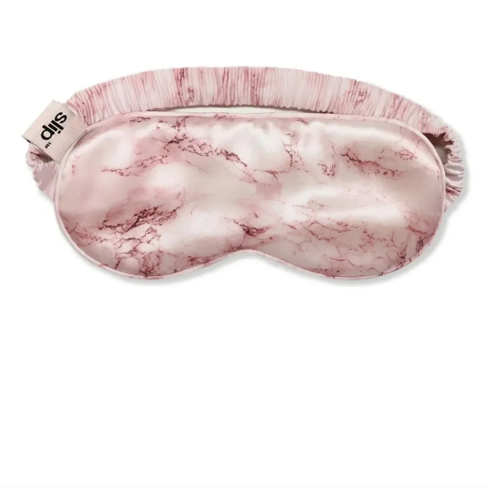 Slip Silk Sleep Mask, Pink Marble (One Size) - 100% Pure Mulberry 22 Mom…